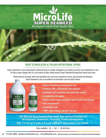 MicroLife SJES spray on leaves promotes fast uptake and plant vigor