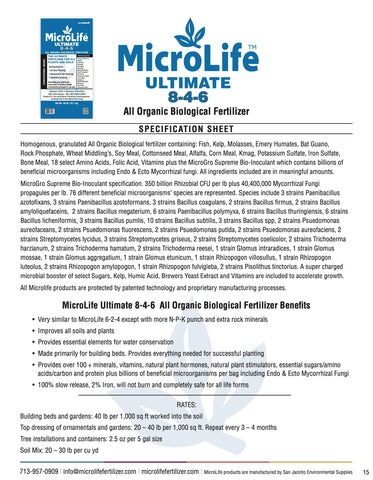 MicroLife Ultimate safe for kids and pets image reinforces family-friendly garden care.