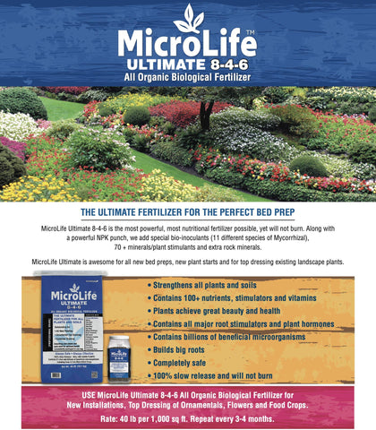 MicroLife Ultimate tree and bush care promotes long-term soil health and vigor.