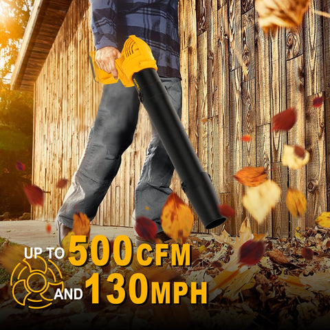 MICWELL compact blower fits in small spaces on porches and driveways