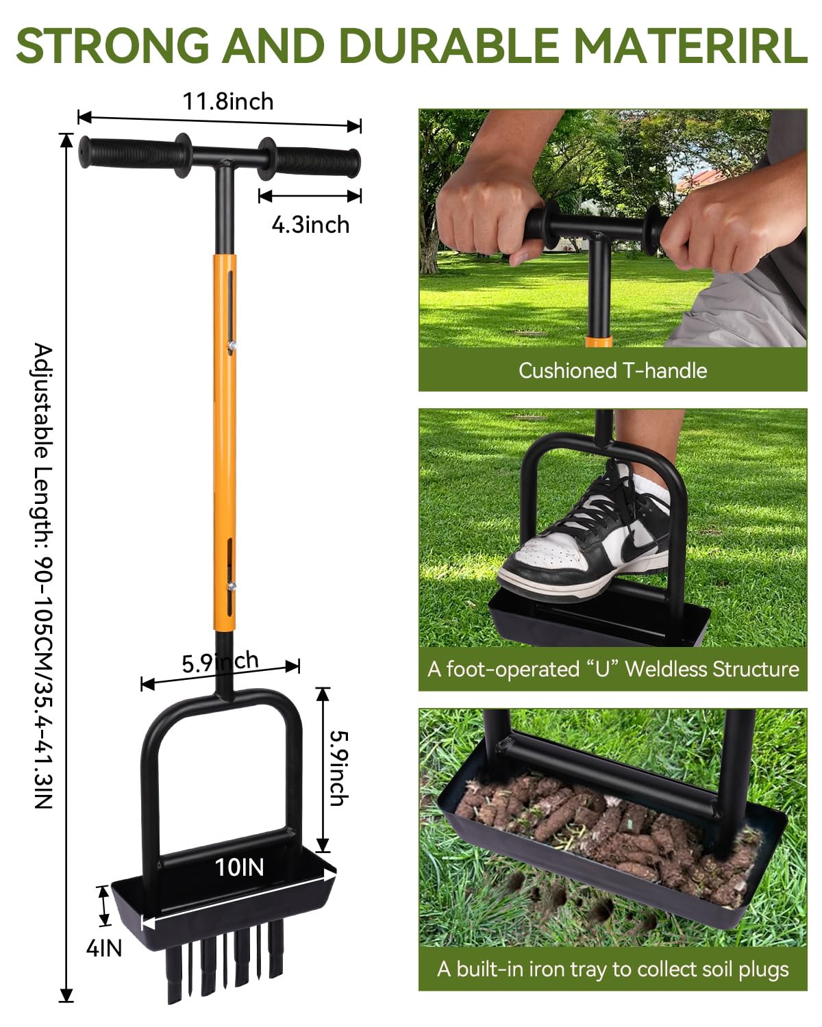 MICZG soil core tray dump helps even backfill and leveling of lawns.