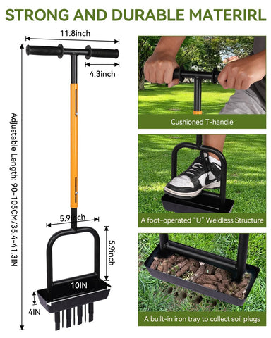 MICZG soil core tray dump helps even backfill and leveling of lawns.