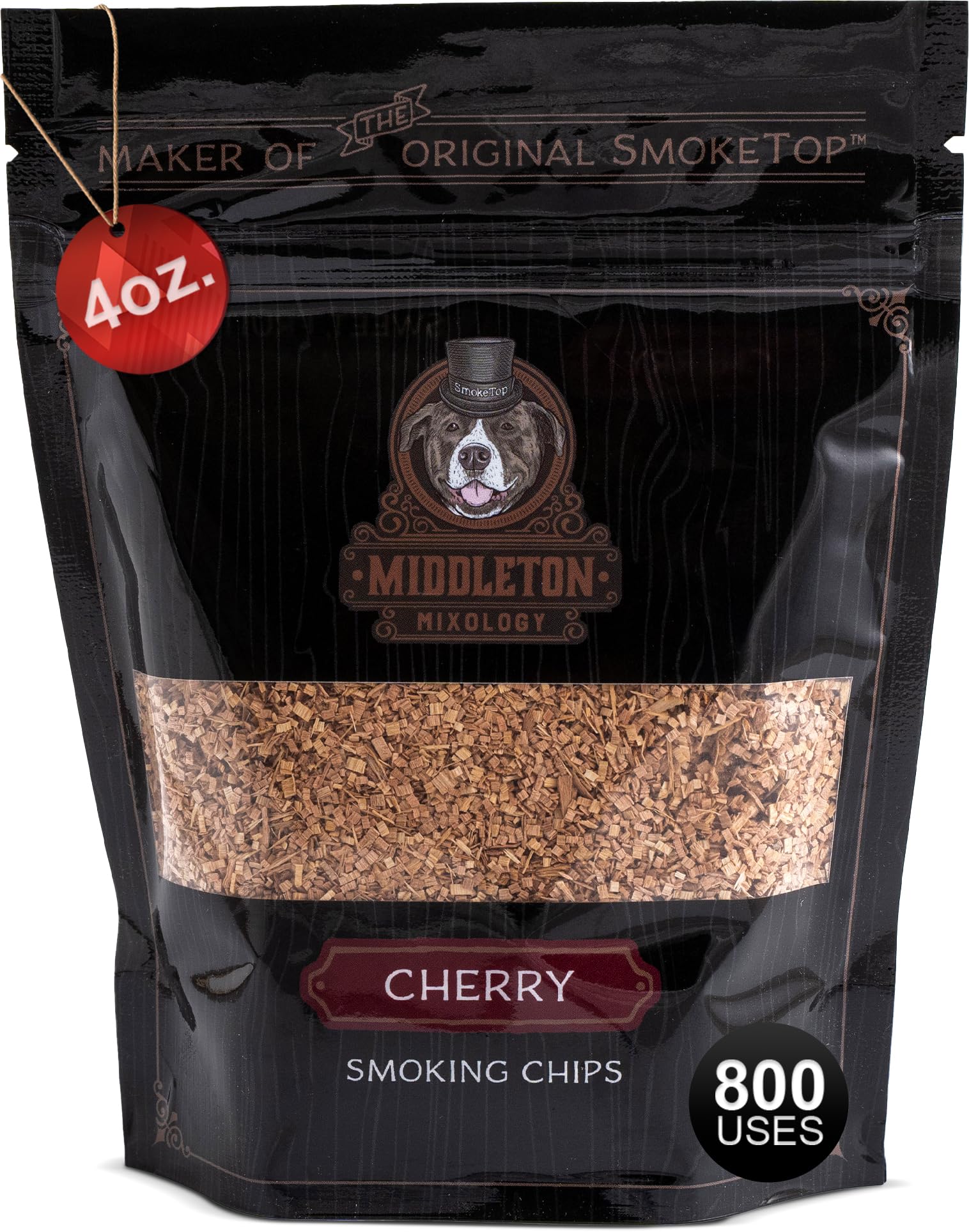Middleton Mixology SmokeTop 4oz cherry chips for cocktails and smoky flavor