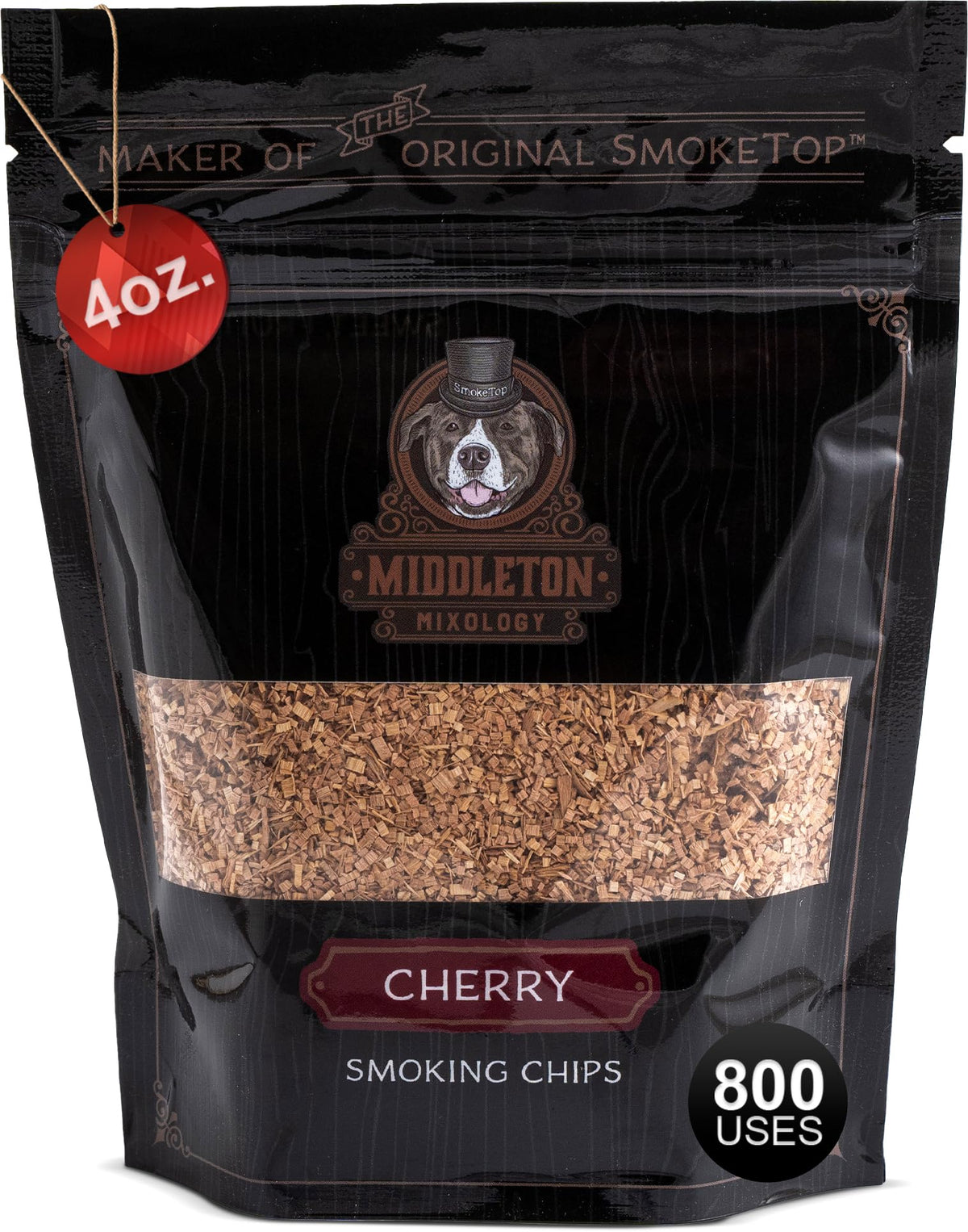 Middleton Mixology SmokeTop 4oz cherry chips for cocktails and smoky flavor