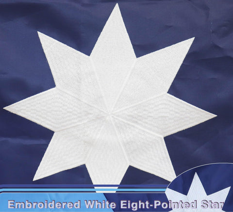 MIDLE Minnesota flag nylon 210D dries quickly