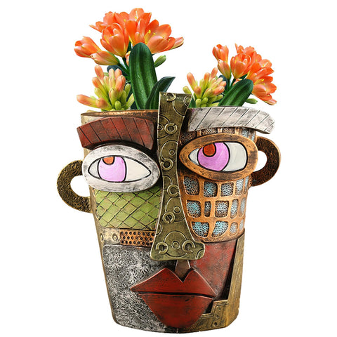 Midogaigai cute face pot for lively indoor plant display