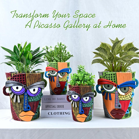 Midogaigai hand-painted pot makes a unique gift for plant lovers