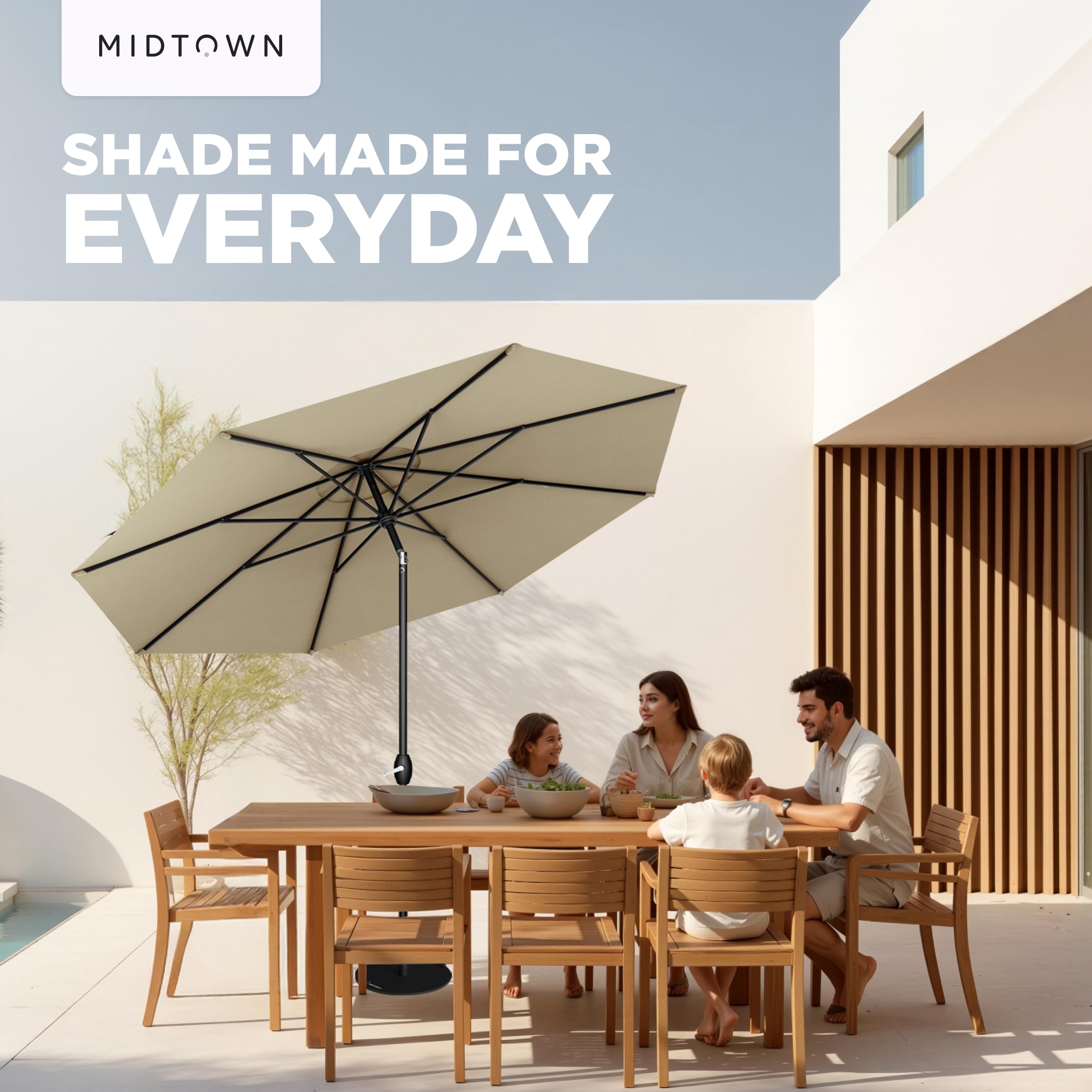 Ideal for patios, decks, gardens, pools, and beach setups