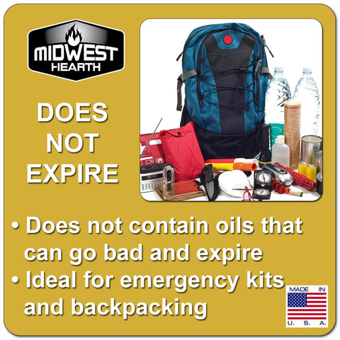 Midwest Hearth Fire Starter Squares are California approved for safe use.