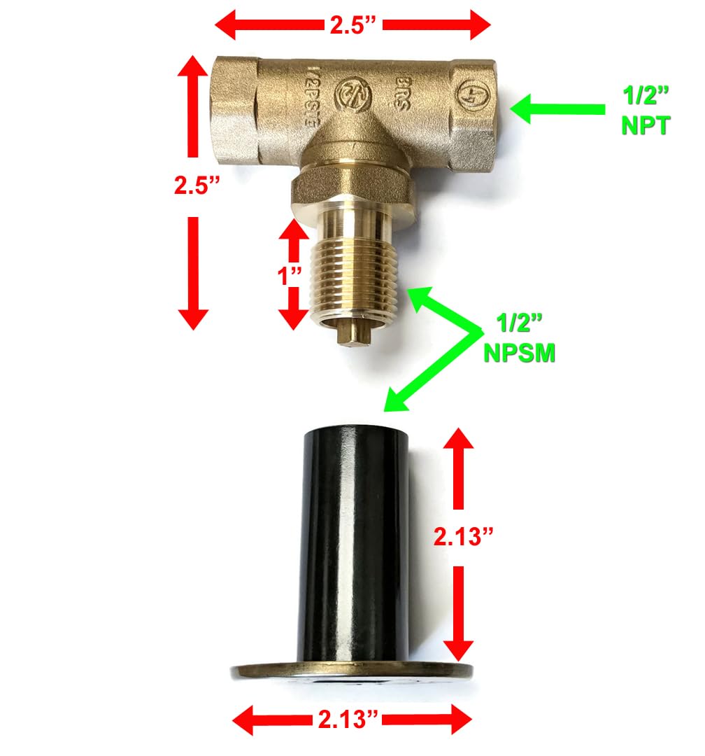 Midwest Hearth solid brass ball valve component highlights reliable multi-fuel operation.