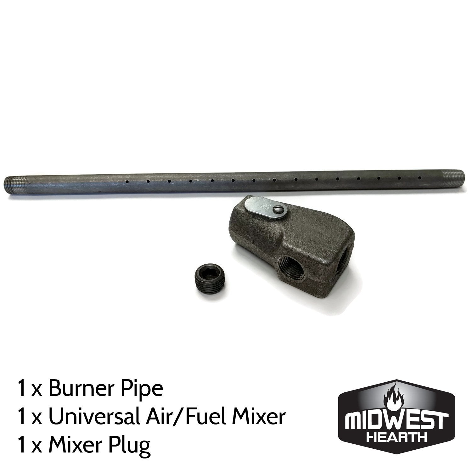 Midwest Hearth universal gas log lighter with angle install for flexible fireplace setups