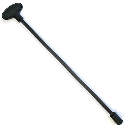 Midwest Hearth universal valve key in flat black finish, 12-inch length for gas valve access