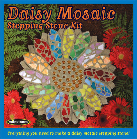 Midwest Products Daisy Stepping Stone Kit—DIY garden decor and gift option.