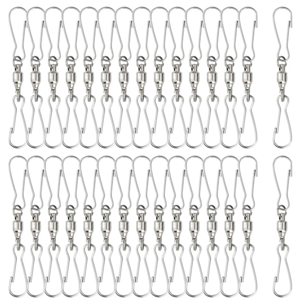 Mifengda swivel dual clips: 30-pack hangers for windsocks and decor.
