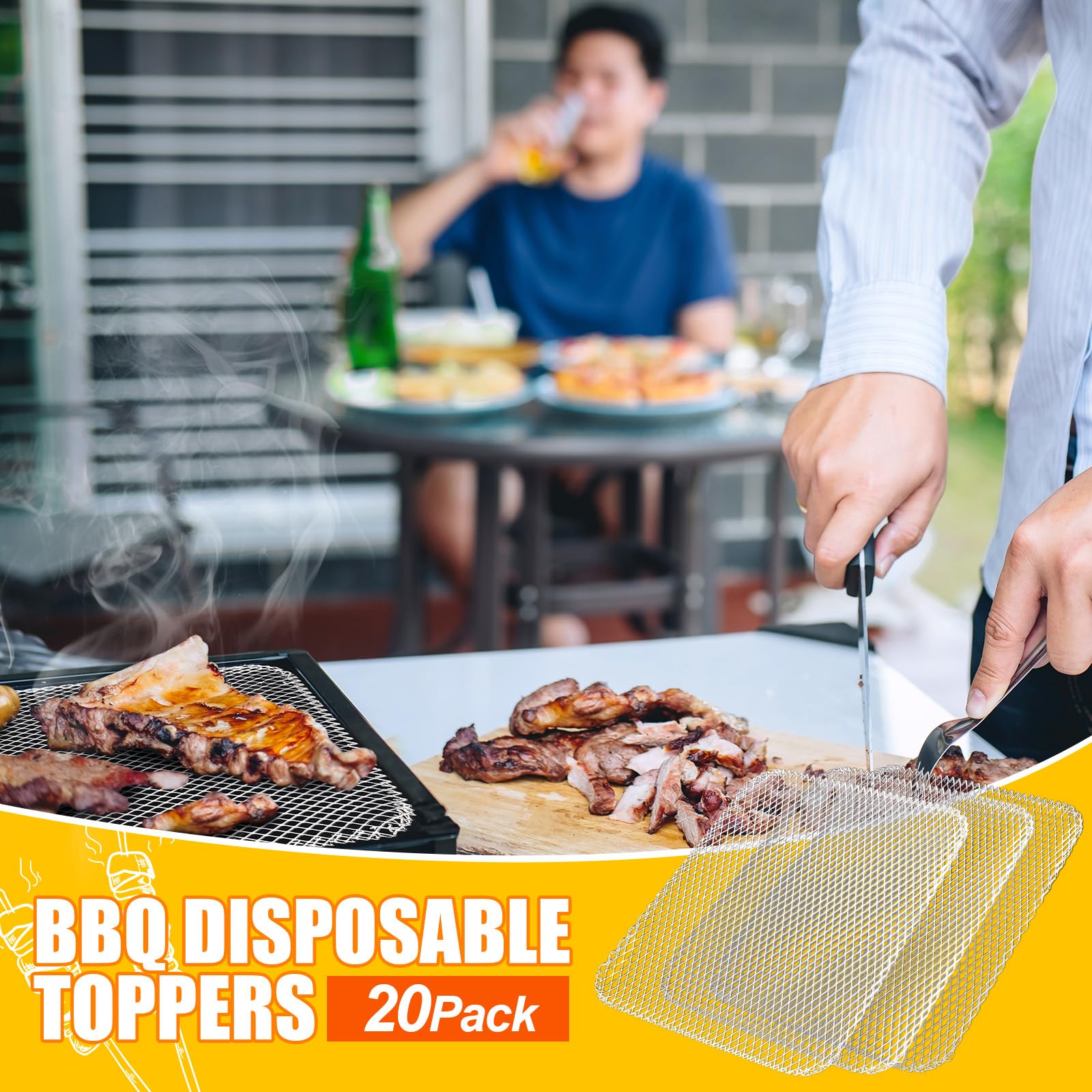 Mifoci 16x12 inch liners—ample surface for vegetables, meat, and seafood
