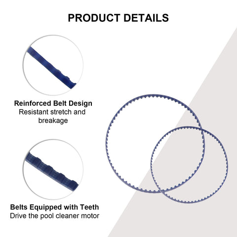 Mifyca belt kit overview showing small and large belts for easy replacements.