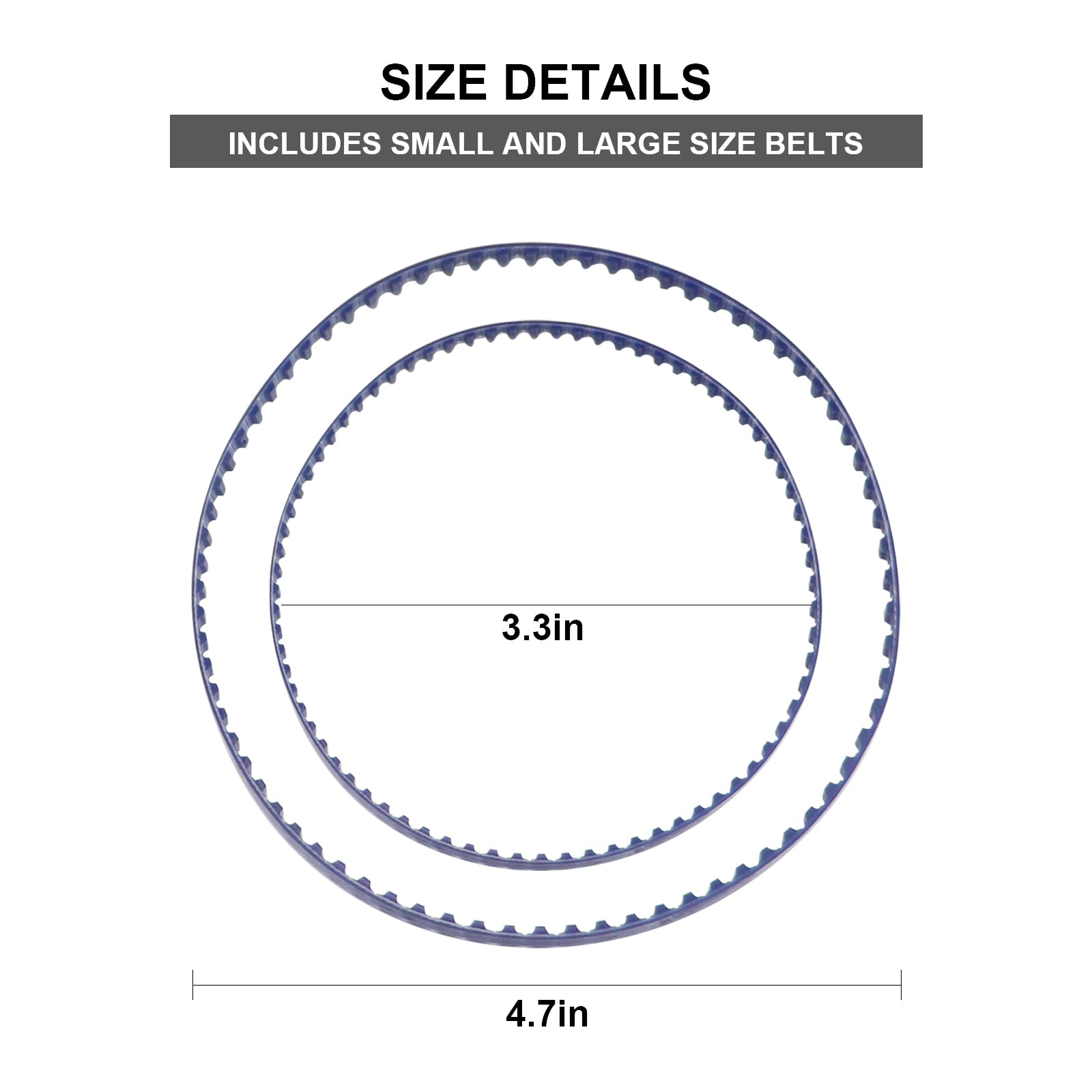 Mifyca large belt for 9-100-1017, durable upgrade for Polaris 380 cleaning power.