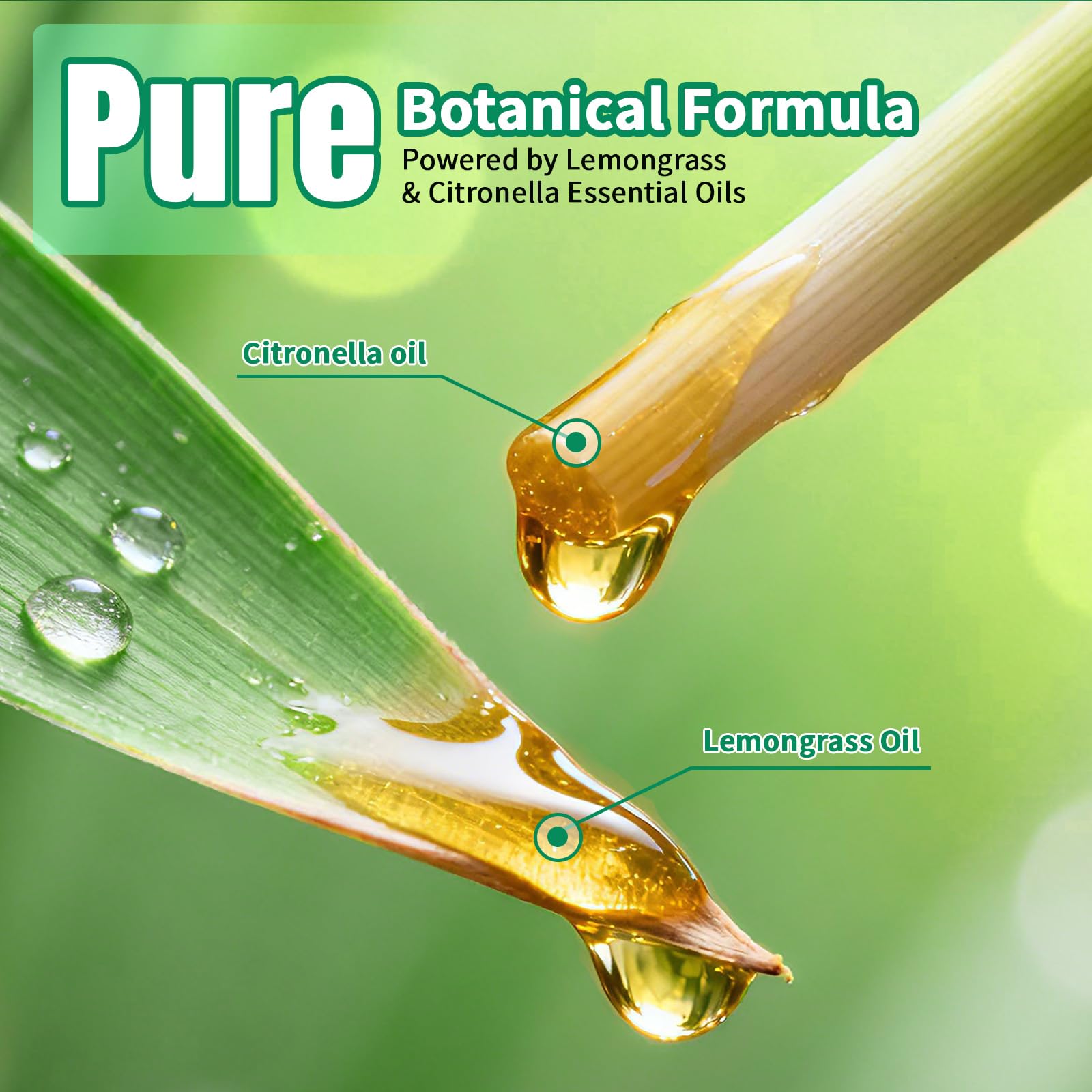 Migdracy citronella peppermint formula provides long-lasting outdoor scent barrier.