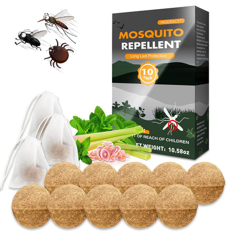 Migdracy mosquito repellent drawstring sachets ready for camping protection.