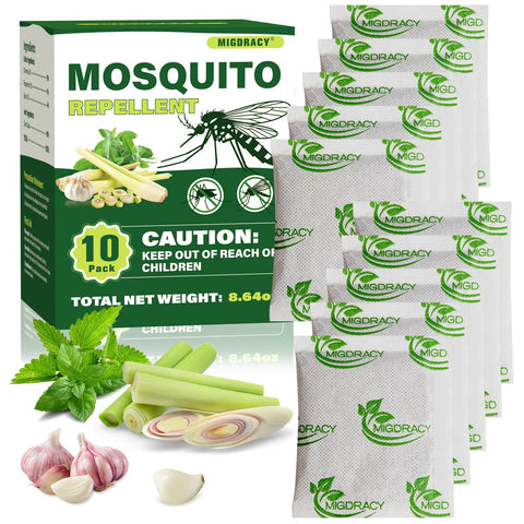 Migdracy mosquito repellent pouches pack for portable outdoor protection.