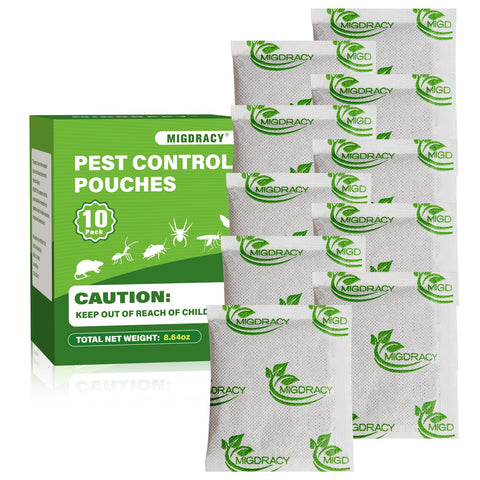 Migdracy pest control pouches 10-pack in use, peppermint scent deterring pests