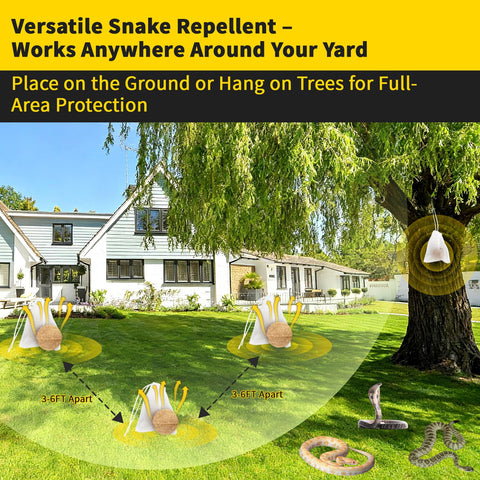 Migdracy snake-repellent at shed and gate keeps yard safer
