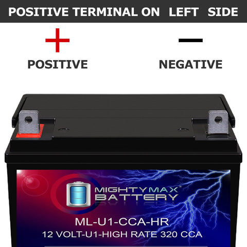 Mighty Max Battery ML-U1-CCAHR close-up emphasizes vibration resistance for rugged use