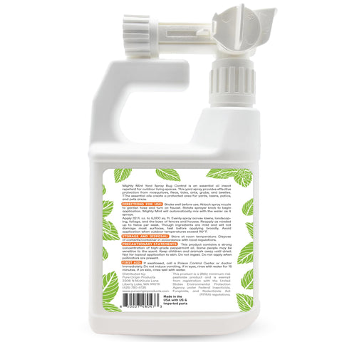 Mighty Mint 32oz bottle provides long-lasting outdoor pest protection
