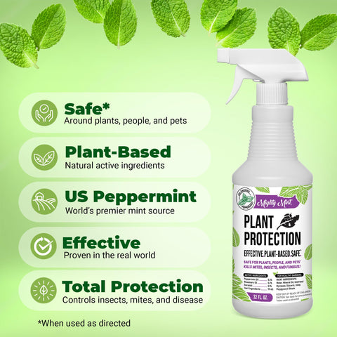 Mighty Mint outdoor garden protection helps deter gnats and mites.