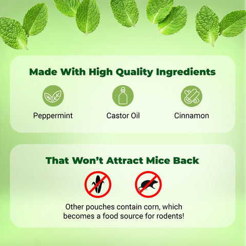 Mighty Mint 12-count pack keeps rodents out with a discreet resealable bag.