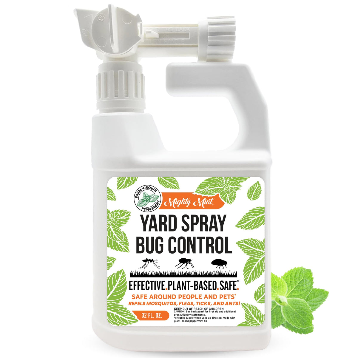 Mighty Mint peppermint oil lawn spray protecting yards from common pests