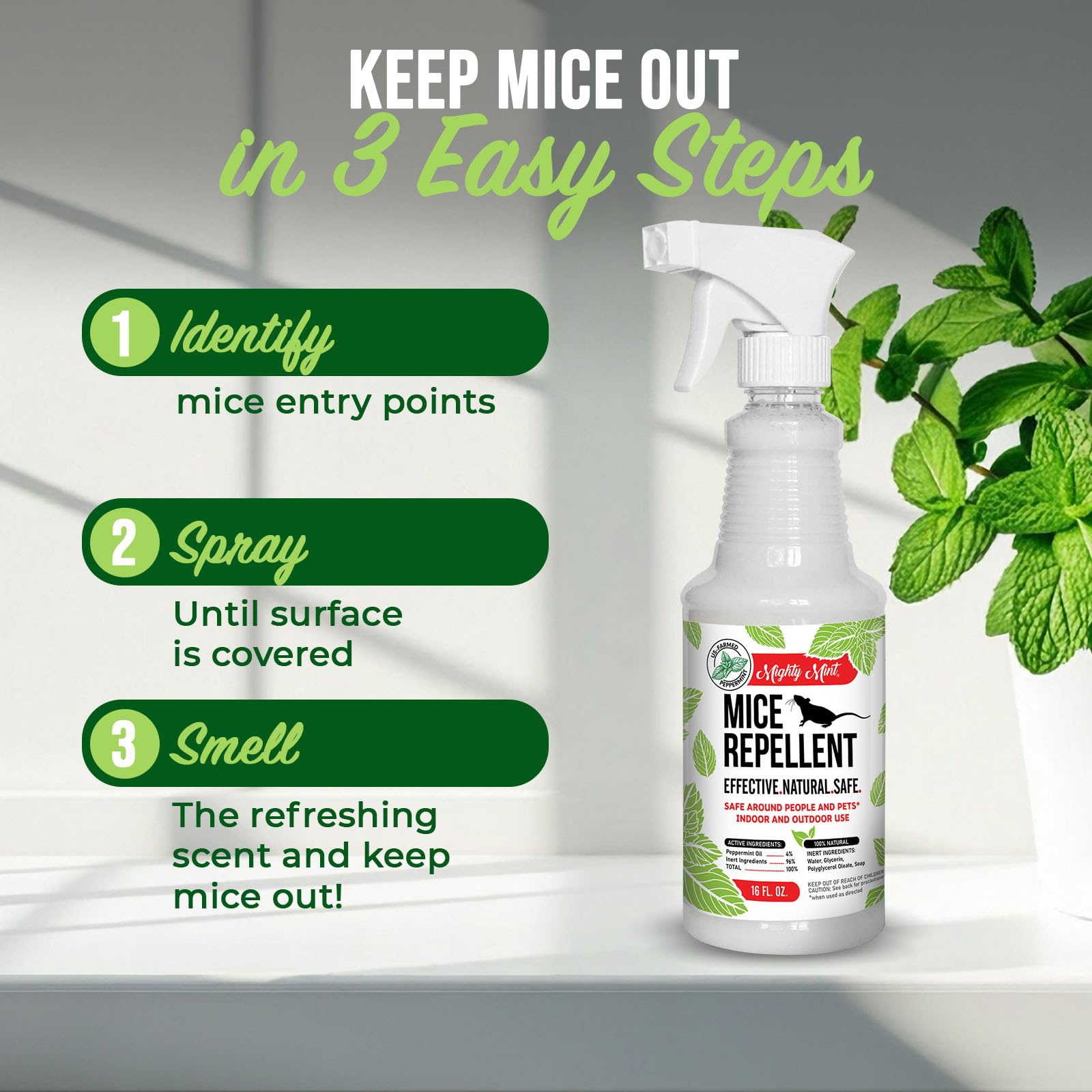 Mighty Mint is pet-safe when used as directed.