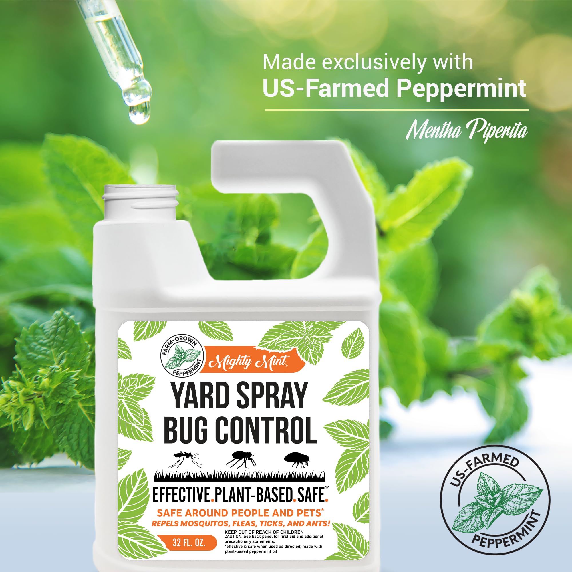 Mighty Mint plant-based formula for safe outdoor pest control