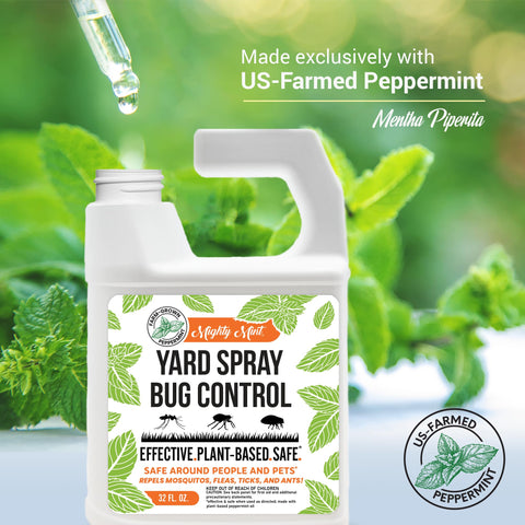 Mighty Mint plant-based formula for safe outdoor pest control