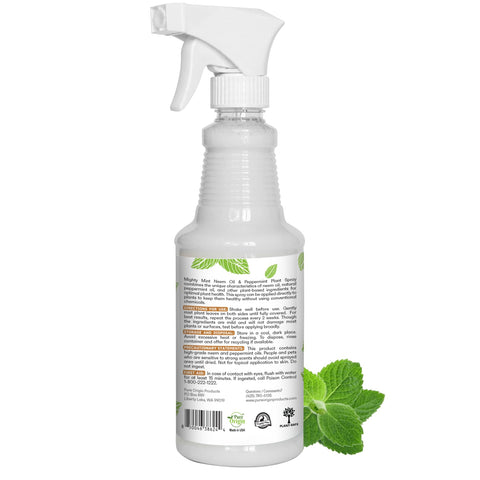Mighty Mint bottle and label ready-to-use spray for plant care.