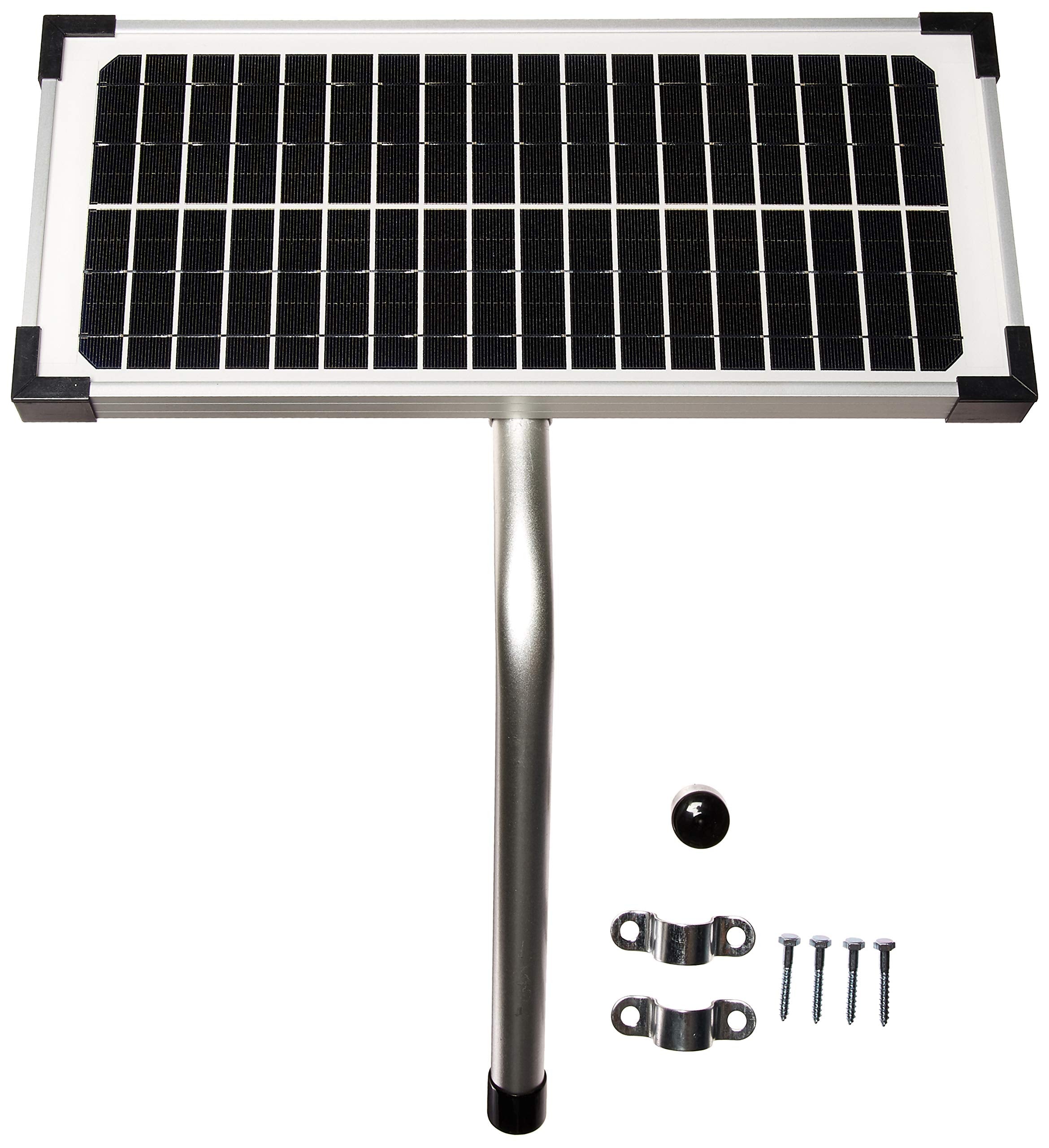 Mighty Mule 10W solar panel kit installation guide showing quick setup for reliable power.