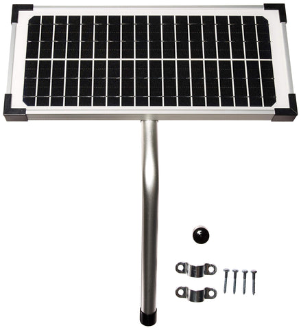 Mighty Mule 10W solar panel kit installation guide showing quick setup for reliable power.