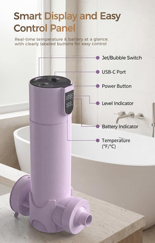 MightyKitten Bath Jet installs in seconds with twist-lock vacuum cup.