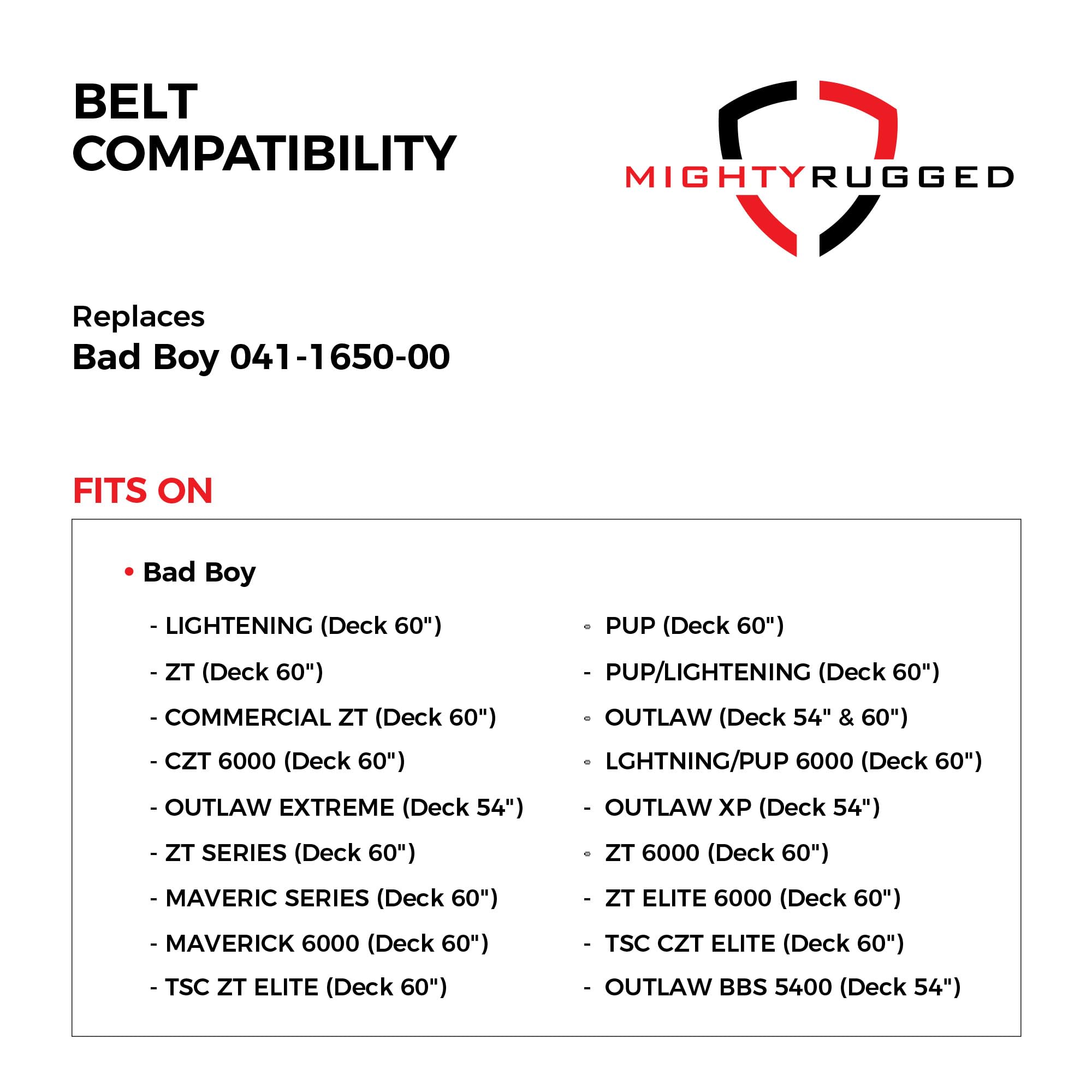 MightyRugged 041-1650-00 packaging communicates easy replacement and value.
