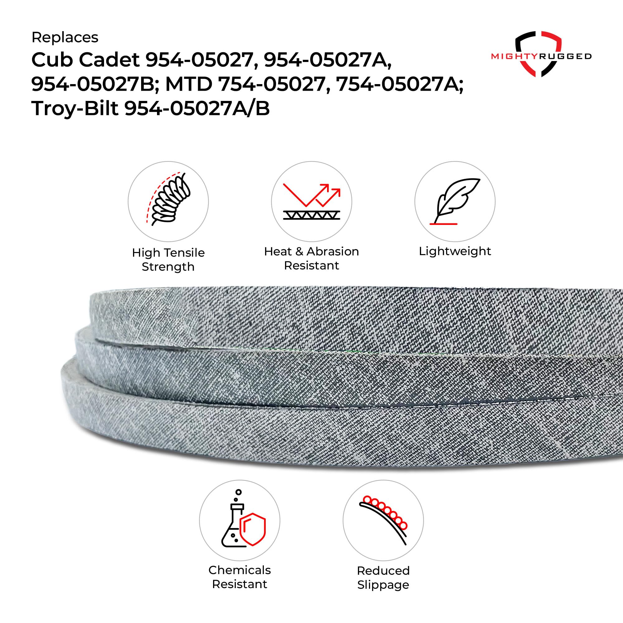 Compatibility across brands allows easy replacement with a single belt.
