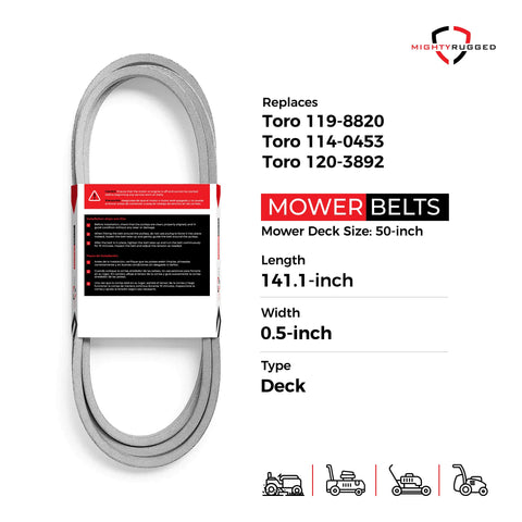 MightyRugged Timecutter 50-deck fit image suggests smooth operation potential.