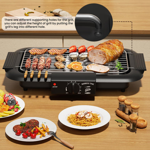 Mihoho electric grill compact portable setup ideal for camping