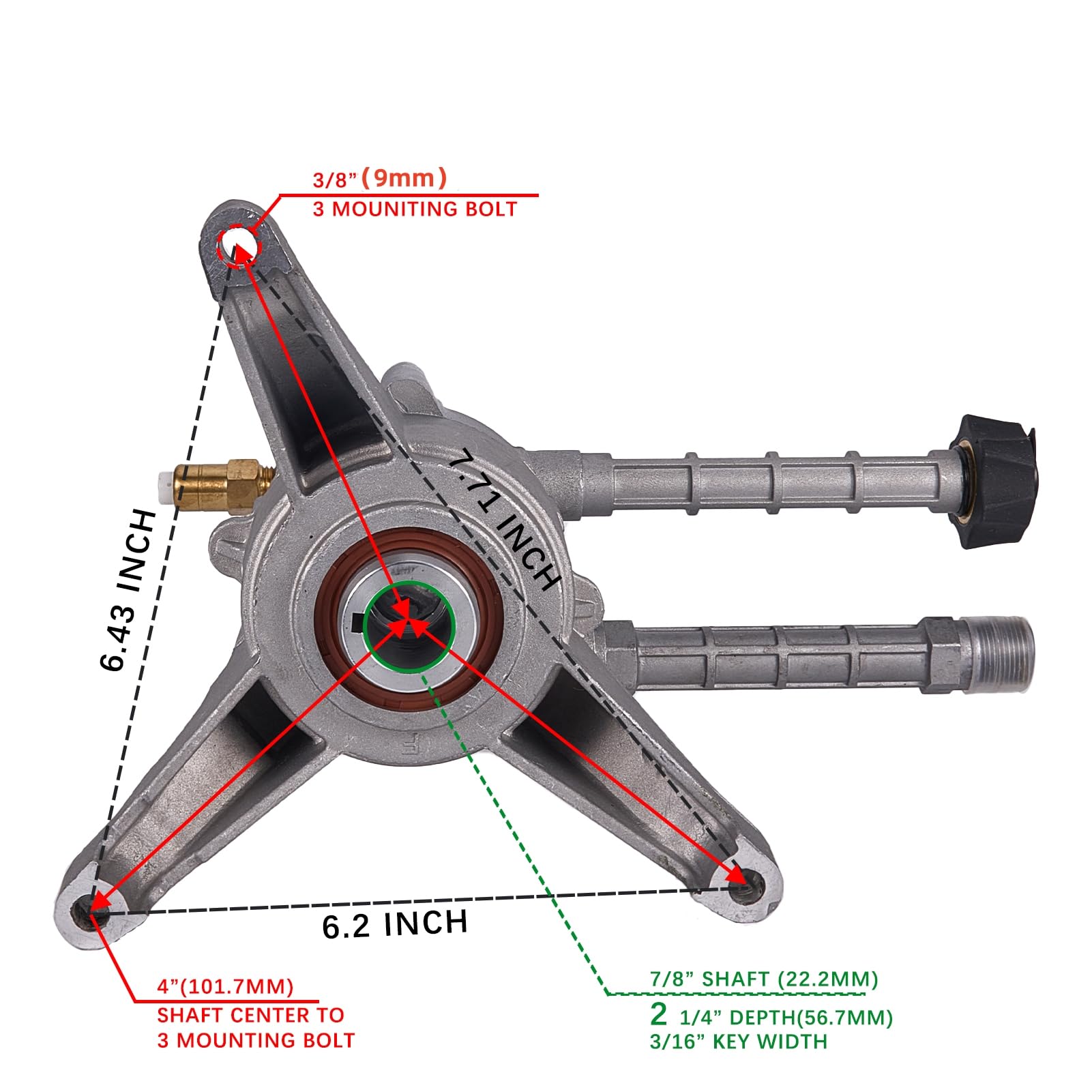 Mikatesi pump brass outlet resists corrosion for long service