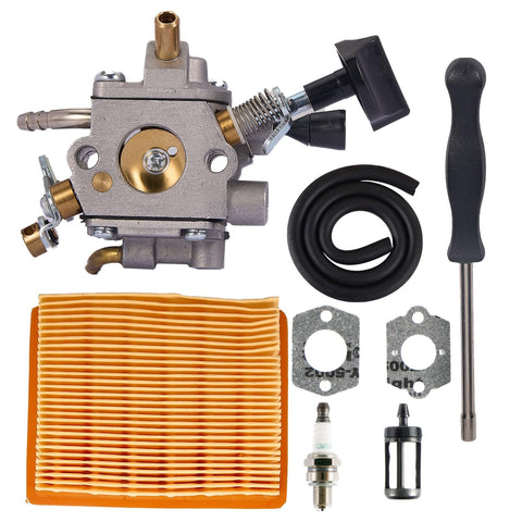 Mikatesi carburetor kit front view for BR800 series improves fuel delivery consistency