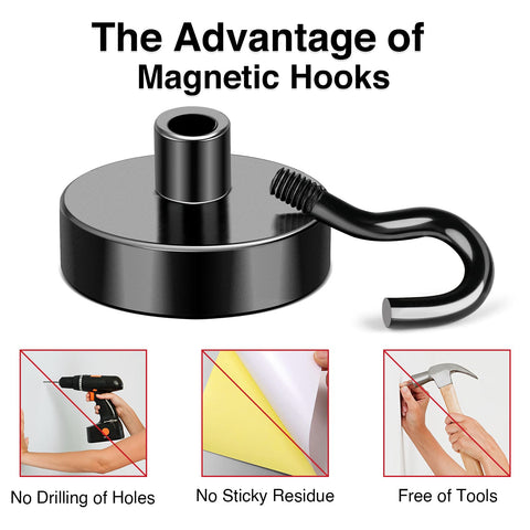 Office or classroom setup showing magnetic hook organizing keys and small supplies.