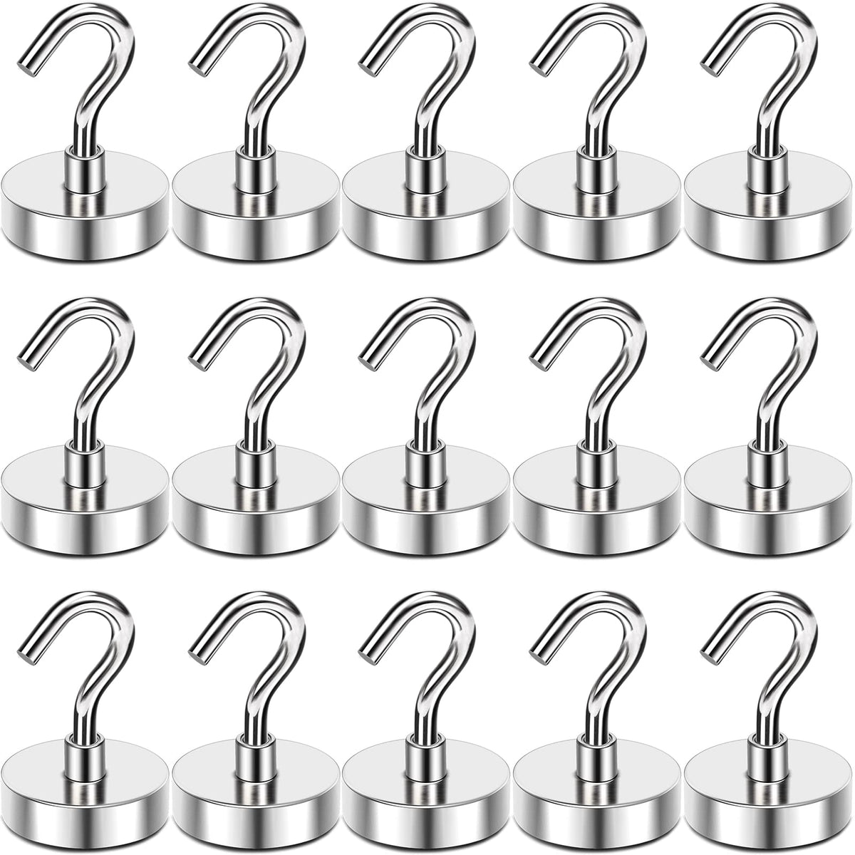 MIKEDE magnetic hook pack keeps items organized on fridge without drilling