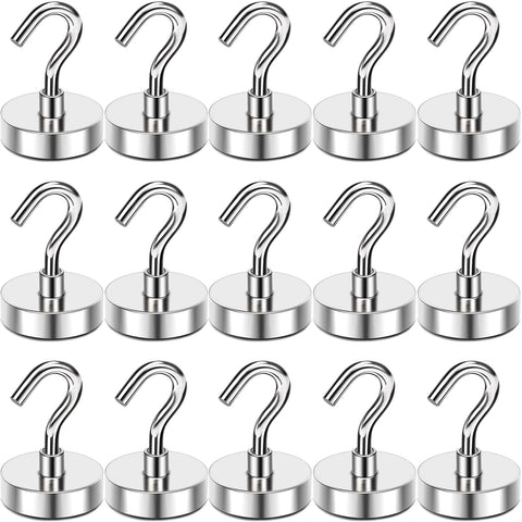 MIKEDE magnetic hook pack keeps items organized on fridge without drilling