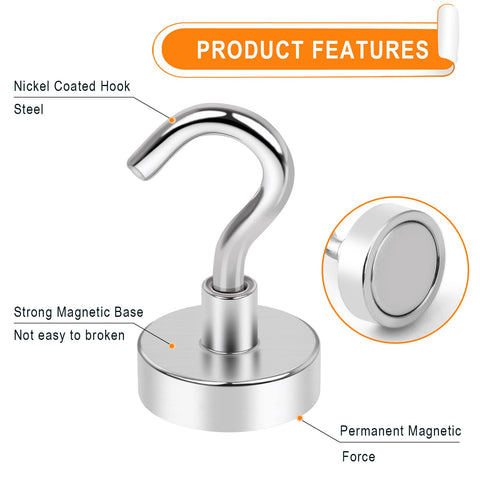 MIKEDE magnetic hook demonstrates drill-free installation on metal wall