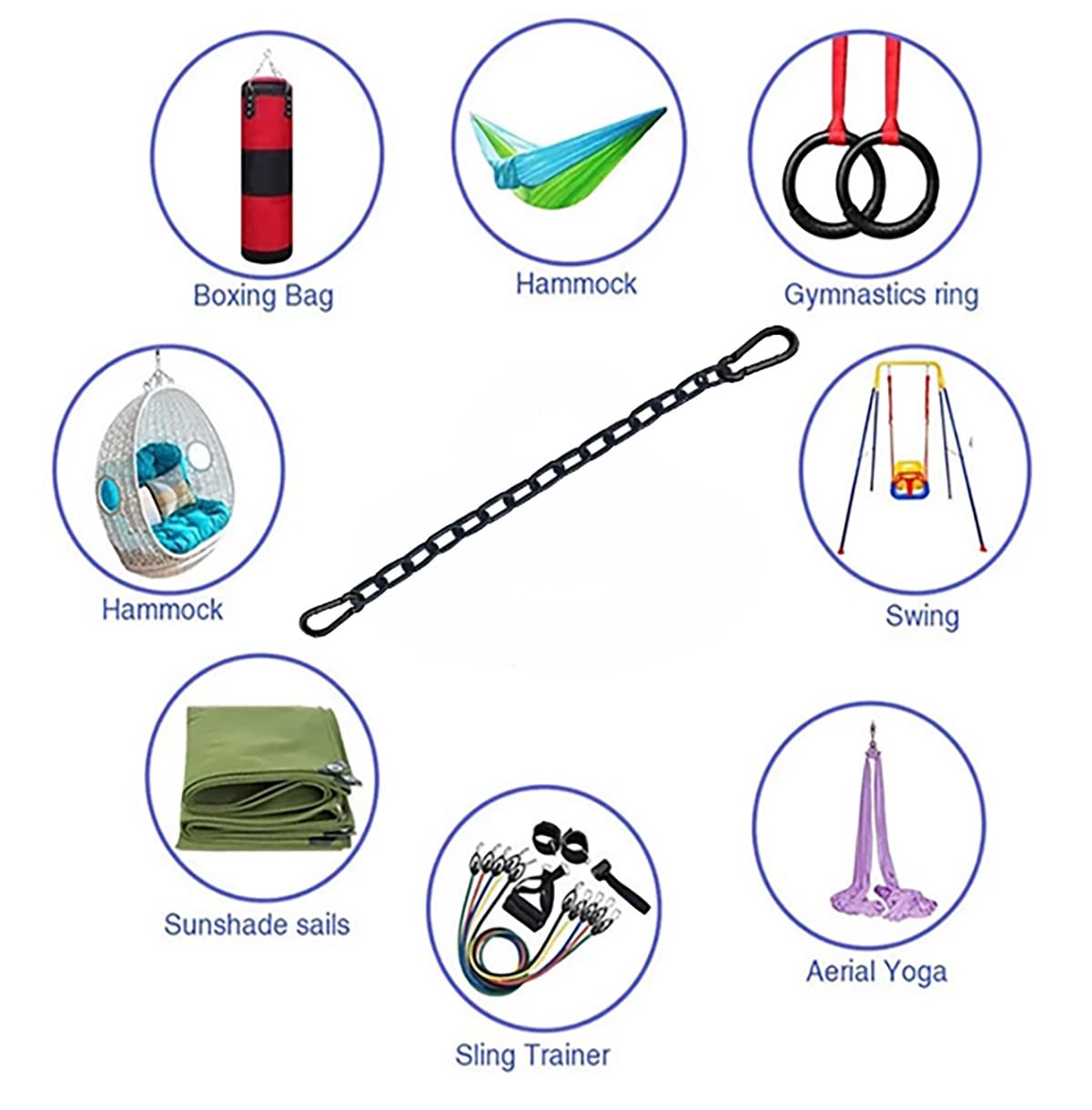MIKMAYTOO punching bag hanger for overhead mounting