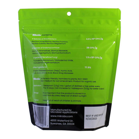 Mikrobs organic nutrients trio image highlights a balanced blend for healthier foliage.
